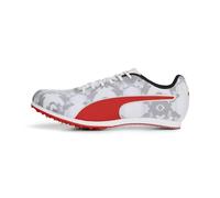 PUMA Men's Evospeed Star 8 Track and Field Shoe, Black White RED, 5 UK