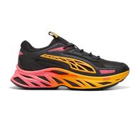 PUMA Mens Exotek Nitro Fire Glow Lace Up Sneakers Shoes Casual - Black, Orange, Black, 10