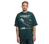 PUMA Men's F1 Graphic Tee - Relaxed, Green Terrain, XXL