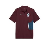 Puma Men's FA Portugal Polo, Ruby Shimmer-ocean Tropic, Large