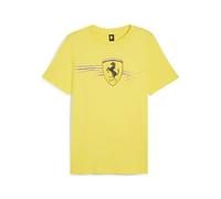 PUMA Men's Ferrari Race Big Shield Tee, Speed Yellow, XXL