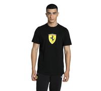 Puma Mens Ferrari Race Colored Big Shield Tee Motorsport, Black, L