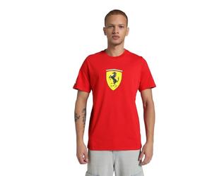 Puma Mens Ferrari Race Colored Big Shield Tee Motorsport, Rosso Corsa, XL