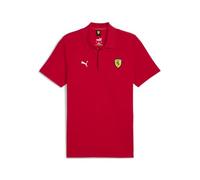 PUMA Men's Scuderia Ferrari Race Polo Shirts, Rosso Corsa Graphic, Medium
