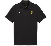 Puma Mens Ferrari Sportswear Cloudspun Short Sleeve Polo in Black