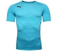 Puma Mens Final evoKnit Goalkeeper Jersey Compression Gym T-Shirt 703453 08 - Blue - Size Large