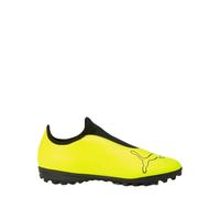Puma Mens Finesse Astro Turf Football Boots Leather Upper Yellow/Black 7.5