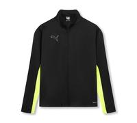 PUMA Mens Finesse Performance Tracksuit Set Black/Yellow XXL