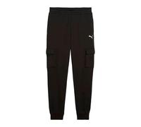 Puma Mens Fleece Small Logo Cargo Trousers - Black - Black - M - 100% Cotton