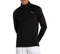 PUMA Mens Formknit Seamless Running Training Black 1/2 Half Zip Top Size Small