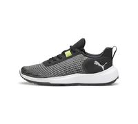 PUMA Men's Fusion Crush Sport Golf Shoe, Black-Electric Lime, 7.5 UK