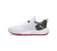 PUMA Men's Fusion Crush Sport Golf Shoe, White-Dark Coal, 8.5 UK
