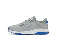 PUMA Men's Fusion Grip Golf Shoe, Flat Light Grey Silver Team Royal, 12 UK
