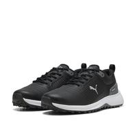 PUMA Men's Fusion Plus SL Golf Shoe, Black White, 13 UK
