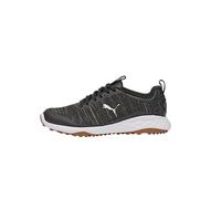 PUMA Men's Fusion Pro Golf Shoe, Black/Silver, 9 UK