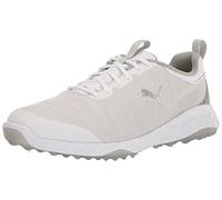 PUMA Men's Fusion Pro Golf Shoe, Puma White-puma Silver-high Rise, 9 UK