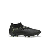 PUMA Unisex Future 8 Match Firm Ground/Artifical Ground Football Boots, PUMA Black-Fizzy Light-Green Terrain, 4 UK