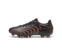 Puma Mens Future 9 Play Firm, Artificial Ground Soccer Cleats, Puma Black-glowing Red-strong Gray, 14