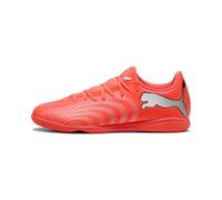 Puma Mens Future 9 Play Indoor Training Soccer Shoes, Glowing Red-puma White-puma Black-puma Silver, 9.5