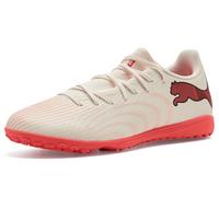 Puma Men's Future 9 Play Turf Training Soccer Shoes, Sugared Almond/Puma White/Ultra Red/Puma Black, 6