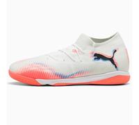 PUMA Men's Future Match Indoor Trainer Soccer Shoes Sneaker, White-black-glowing Red Ah25, 12 UK