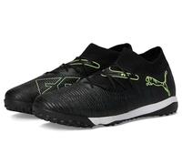 Puma Men's Future Match Turf Trainer Soccer Cleats Sneaker, Black-Fizzy Light-Green Terrain Ah25, 12 UK