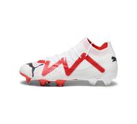 Puma Mens FUTURE ULTIMATE FG/AG Football Boots - White & Orange - Size UK 8