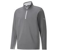 PUMA Mens Gamer Quarter Zip Fleece Top Long Sleeve Quiet Shade M