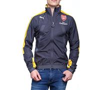 PUMA Mens Gents Football Arsenal Training Stadium Vent Jacket Top - Black/Yellow - S