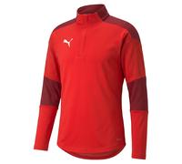 Puma Mens Golf Rain Top Large Red rainCELL Water Repellent 1/4 Zip Pullover