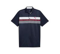 Puma Men's Golf West Polo - Navy, Deep Navy-White Glow, Size L, Men Deep Navy-White Glow