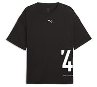 Puma Mens Graphic Oversized T Shirt in Black - Size Small