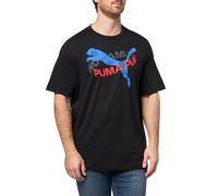 PUMA Men's Graphic T-Shirt (Available in Big and Tall Sizes), Black Rotate Ah25, XL
