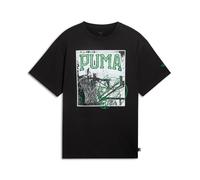PUMA Men's Graphic T-Shirt (Available in Big and Tall Sizes), Hoops Energy Puma Black Ss25, XL
