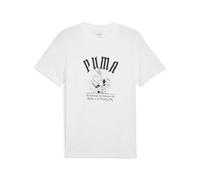 PUMA Men's Graphic T-Shirt, Puma White/Super Puma, Large