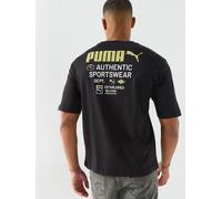 Puma Mens Graphics Boxy Utility T-Shirt, Black, Size 2Xl, Men Black