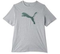 PUMA Mens GRAPHICS Cat Logo Tee Sportstyle Core, Light Gray Heather, XXL