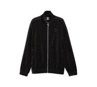 PUMA Men's Iconic T7 Oversized Velour Track Jacket, Puma Black Aw24, S