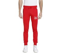 PUMA Men's Iconic T7 Track Pants, High Risk Red, Small