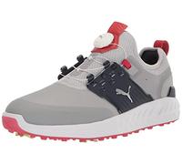 PUMA Men's Ignite Articulate Disc Golf Shoe, High Rise-puma Silver-Navy Blazer, 10.5 UK