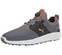 PUMA Men's Ignite Articulate Disc Golf Shoe, Quiet Shade Team Gold Black, 8.5 UK