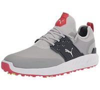 PUMA Men's Ignite Articulate Golf Shoe, High-Rise Silver/Navy Blazer, 11 UK