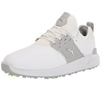 PUMA Men's Ignite Articulate Golf Shoe, White Silver/High-Rise, 8.5 Wide
