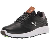 PUMA Men's Ignite Articulate Leather Golf Shoe, Black/Silver, 6.5 UK