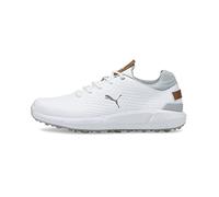PUMA Mens Ignite Articulate Leather Golf Shoes - White-Silver - 7