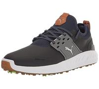 Puma Men's Ignite Articulate Wide Golf Shoe, Peacoat-Puma Silver-Quiet Shade, 7 Wide