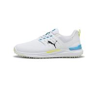 Puma Mens Ignite Elevate 2 Wide, Puma White-Speed Blue-Apple Spritz, 9.5 Wide