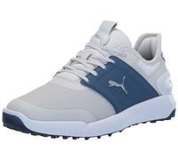 PUMA Men's Ignite Elevate Golf Shoe, Feather Gray/Evening Sky White, 9
