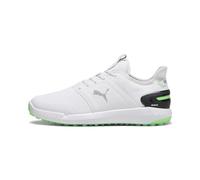 PUMA Men's Ignite Elevate Golf Shoe, White-Fluro Green PES Black, 11 UK