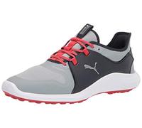 PUMA Men's Ignite Fasten8 Golf Shoe, Quarry Silver-Navy Blazer, 7 UK